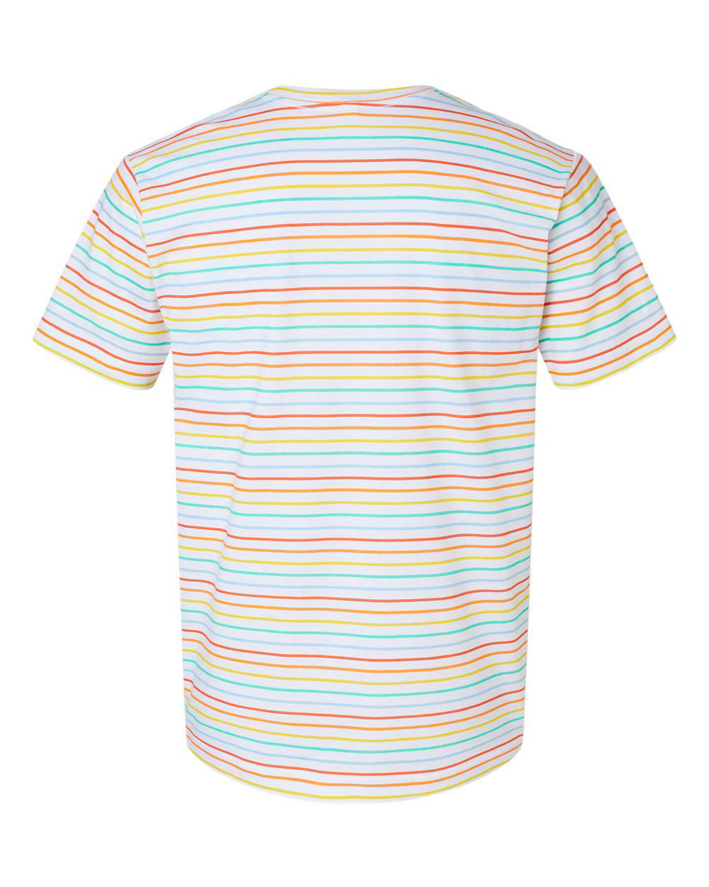 THE BOWERY ROCK N ROLL FIT TEE - Multi Color Stripe Men's Knit T-Shirt By Robert James