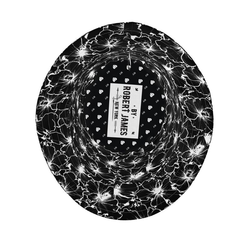 Black Hibiscus - CLASSIC BUCKET HAT