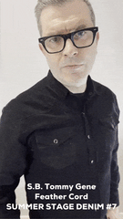 Tommy Gene // Black  Featherwale Cord - SMALL BATCH STYLE