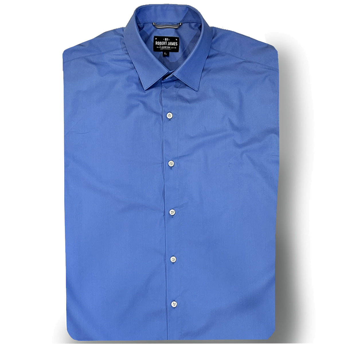 Anthony //  COBALT - Pima Braodcloth - 2 3/4"  Spread Collar + Collar Stay - SMALL BATCH STYL