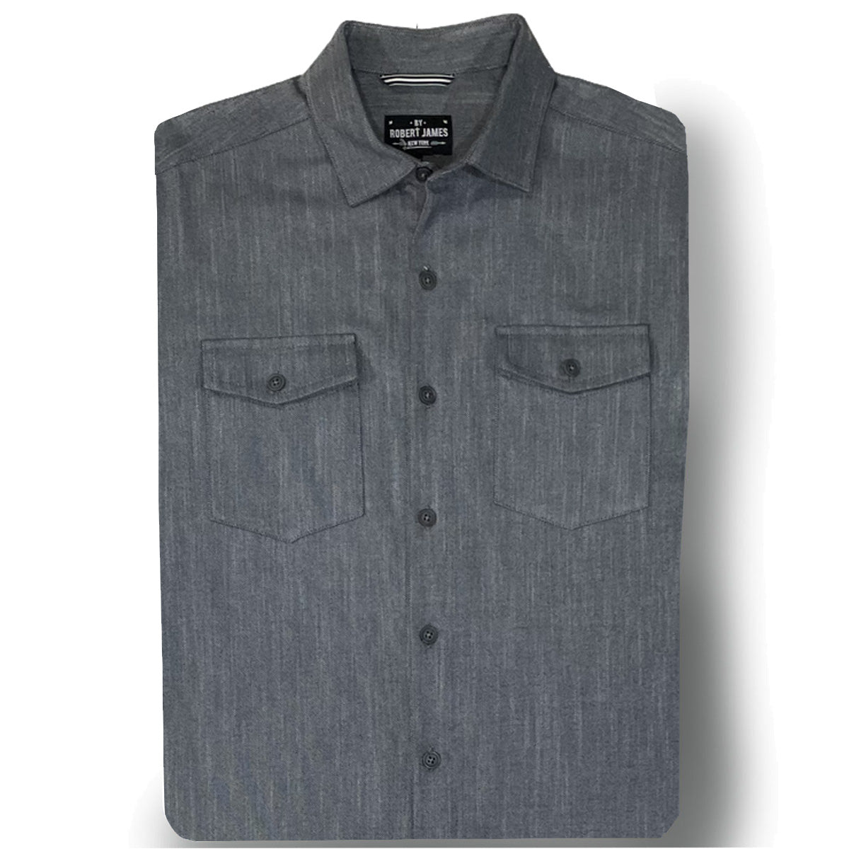 Axe // Vintage Grey Denim Flannel - SMALL BATCH SHIRTS