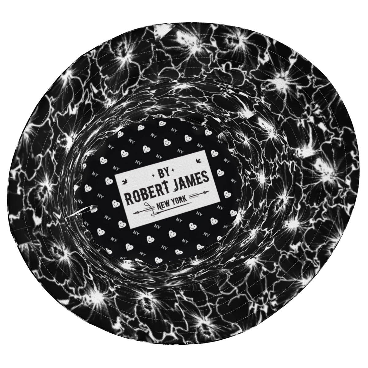 Black Hibiscus - CLASSIC BUCKET HAT