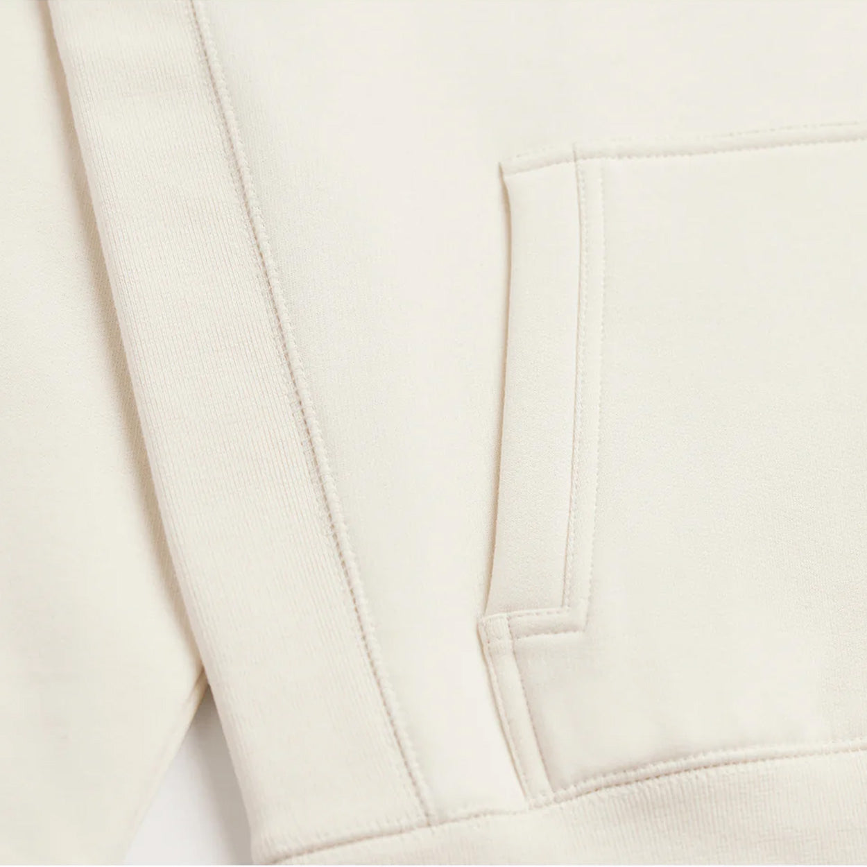 BRJ AVENUE - Organic Pima Hoodie // BONE - Zip Heavyweight Hoodie