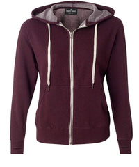 BROADWAY OXBLOOD -Full Zip Hoodie  French Terry Men's Knit By Robert James