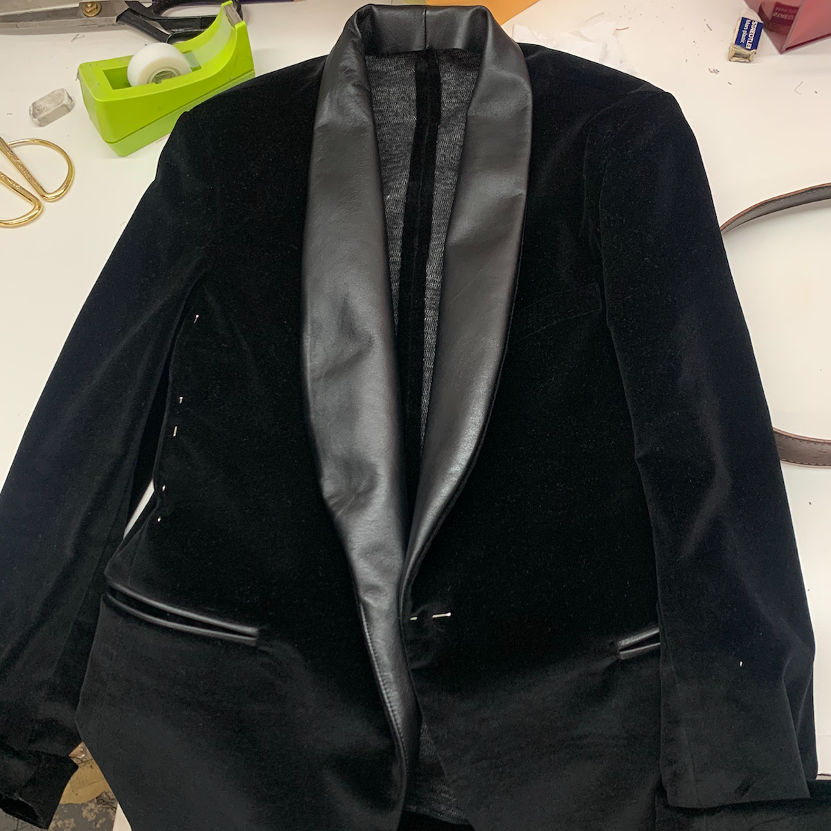 CUSTOM MADE VELVET + LAMB SUIT // SB WHITE DOT NIKO - JAMES (COBRA) CARBONETTI - WEDDING BROOKLYN - CUSTOM MADE + FITTED