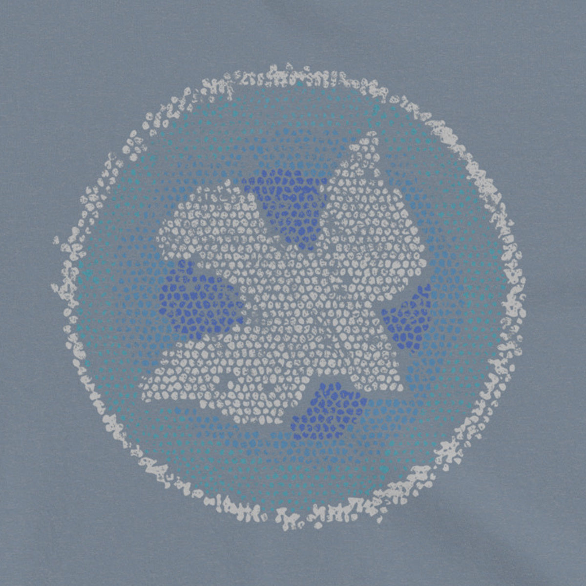 Blue Flame Dove Mosaic - Garment-Dyed Heavyweight Tee