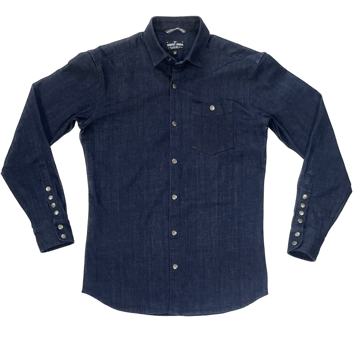 Dylan // 9OZ Indigo Denim Antique Nickel Snap - SMALL BATCH STYLE