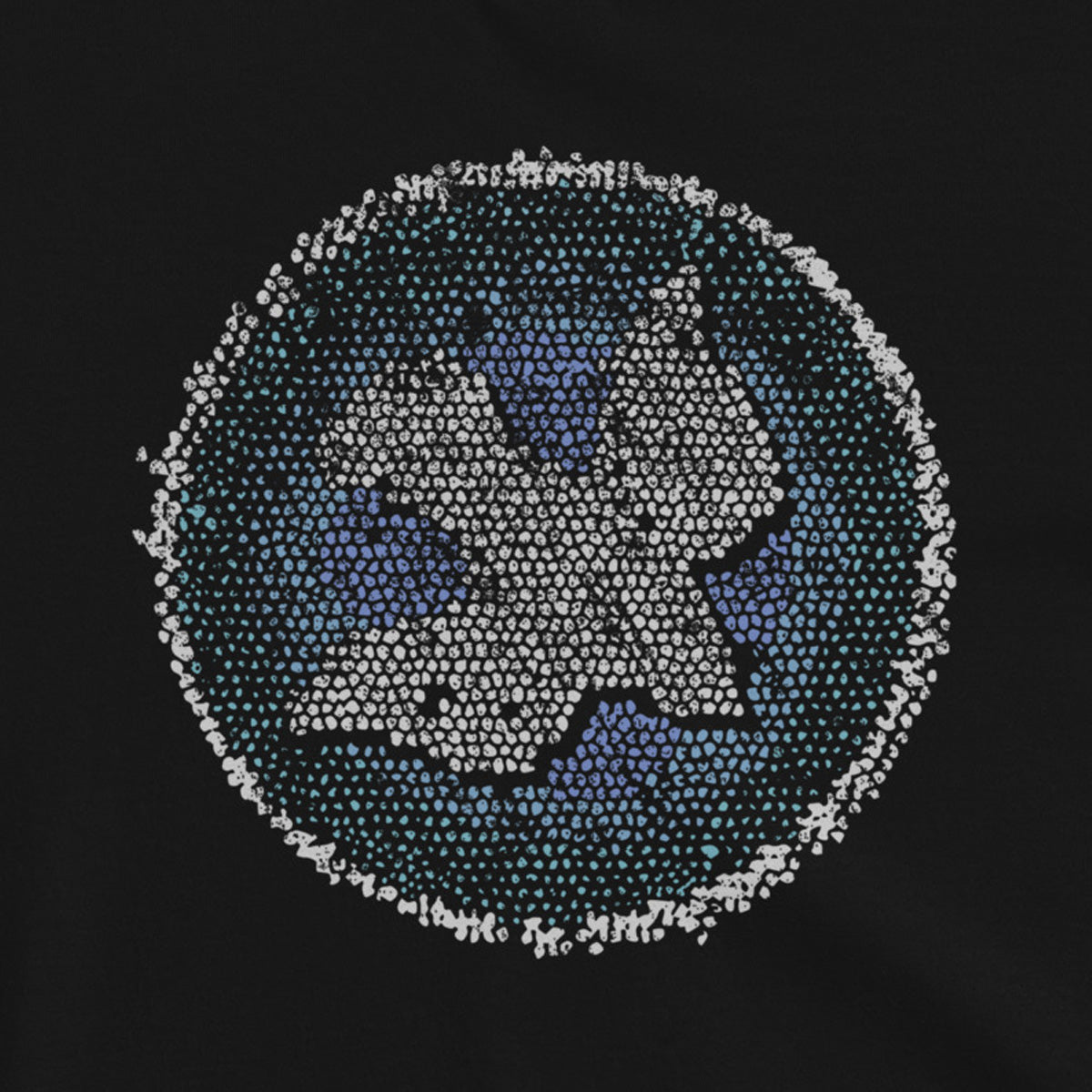 Blue Flame Dove Mosaic - Garment-Dyed Heavyweight Tee
