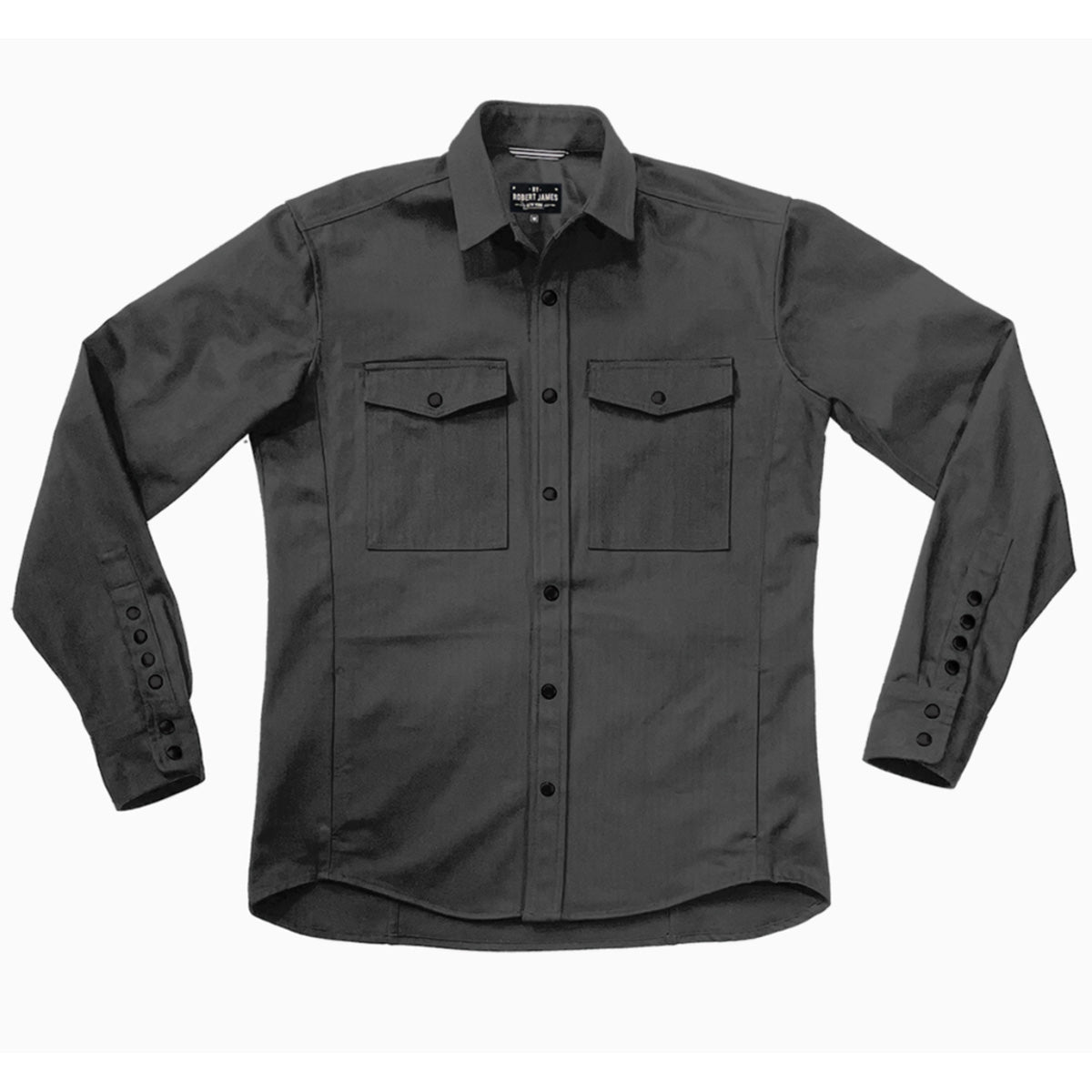 SB LACHINE // CLASSIC - HERRINGBONE SHIRT JACKET - Yoke No Pockets - 6 SMALL BATCH COLORS