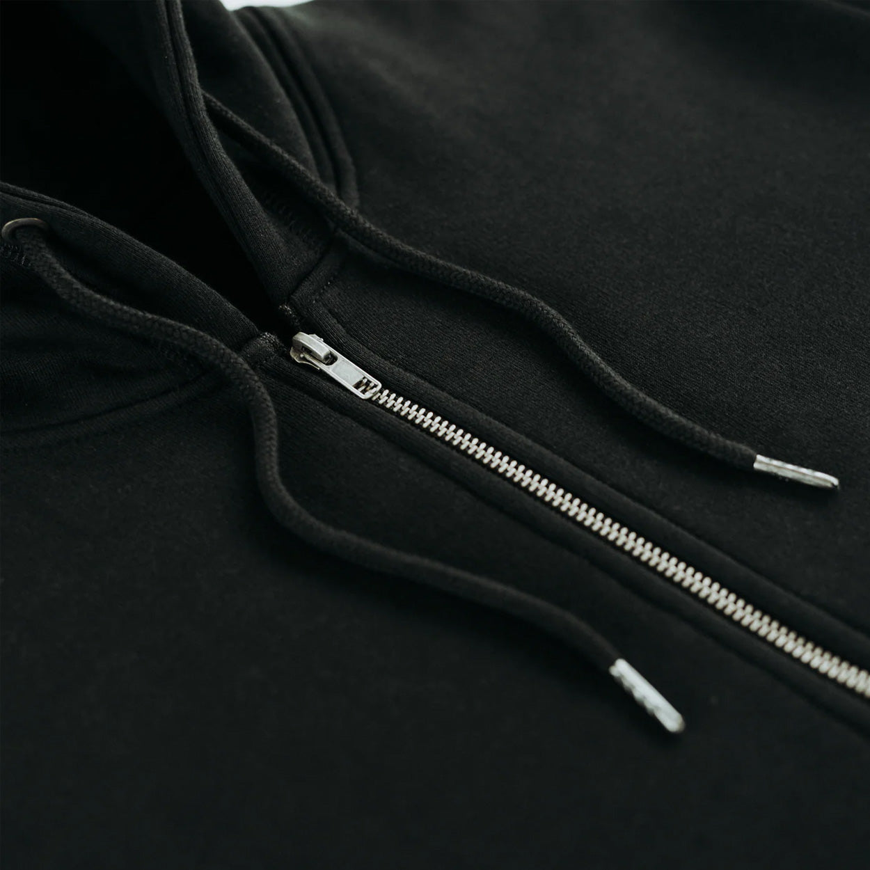 BRJ AVENUE - Organic Pima Hoodie // BLACK - Zip Heavyweight Hoodie