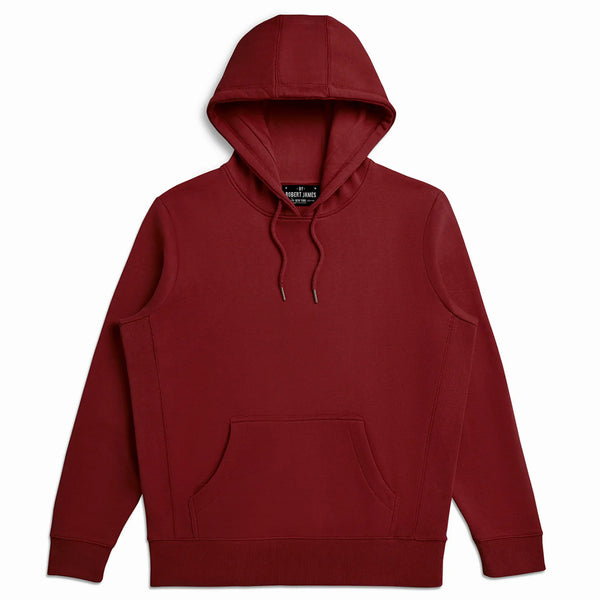 BRJ MADISON Organic Pima Hoodie REGAL RED Heavyweight Hoodie By Robert James