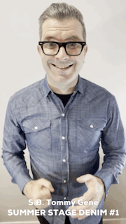 Tommy Gene // Cross Hatch Denim - SMALL BATCH CUSTOMIZABLE SHIRTS