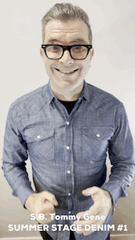 Tommy Gene // Cross Hatch Denim - SMALL BATCH CUSTOMIZABLE SHIRTS