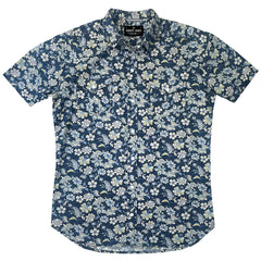 Tommy Gene // JAPAN PRINTED 100% Cotton Shirting - White Marble Matte Snap- SMALL BATCH STYLE