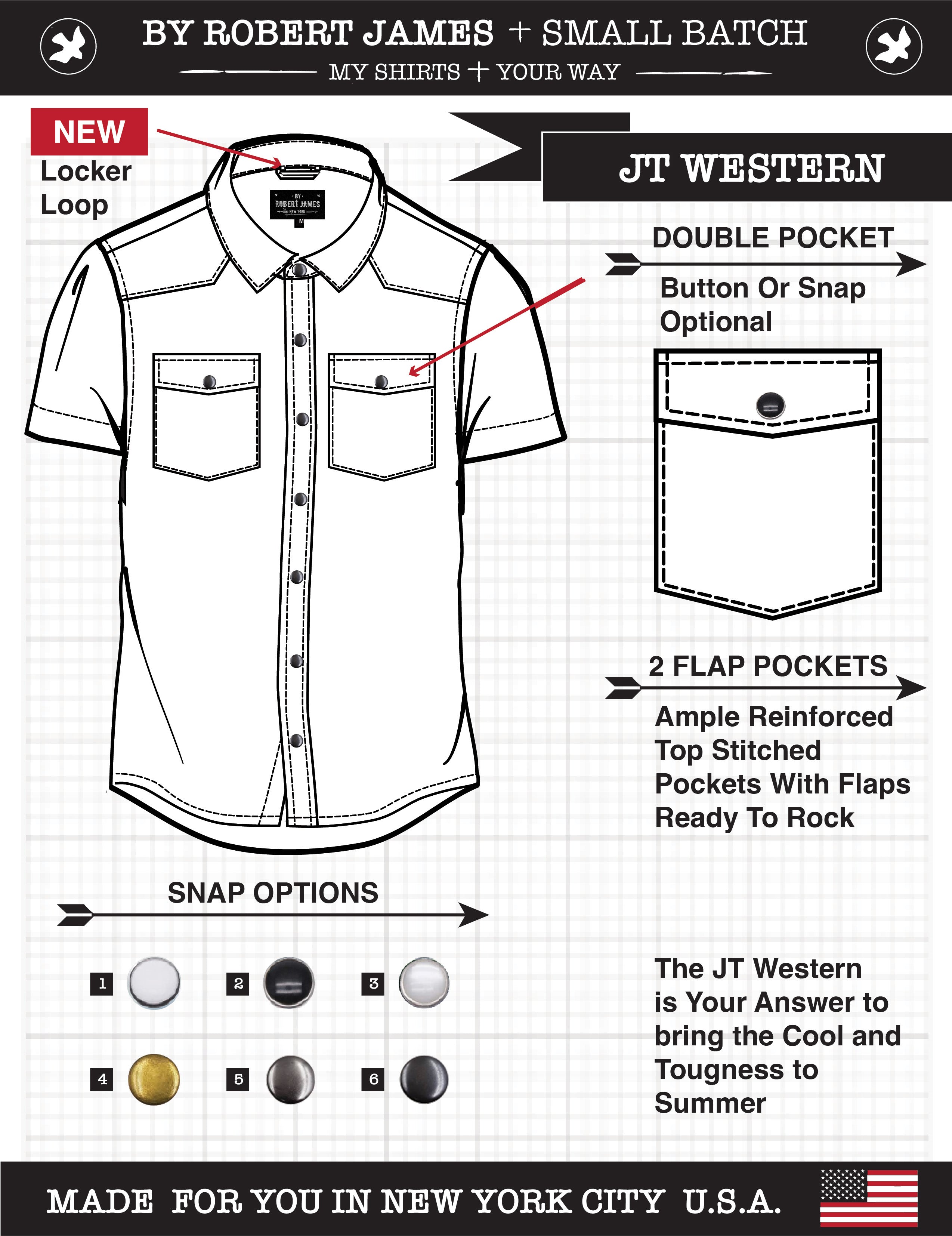 JT SS WESTERN // Japan Print Navy Floral Paisley - SMALL BATCH STYLE