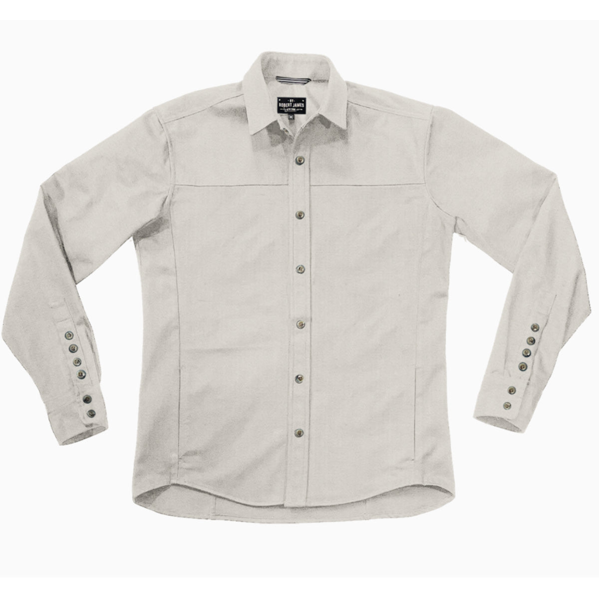 SB LACHINE // CLEAN - HERRINGBONE SHIRT JACKET - Yoke No Pockets - 6 SMALL BATCH COLORS