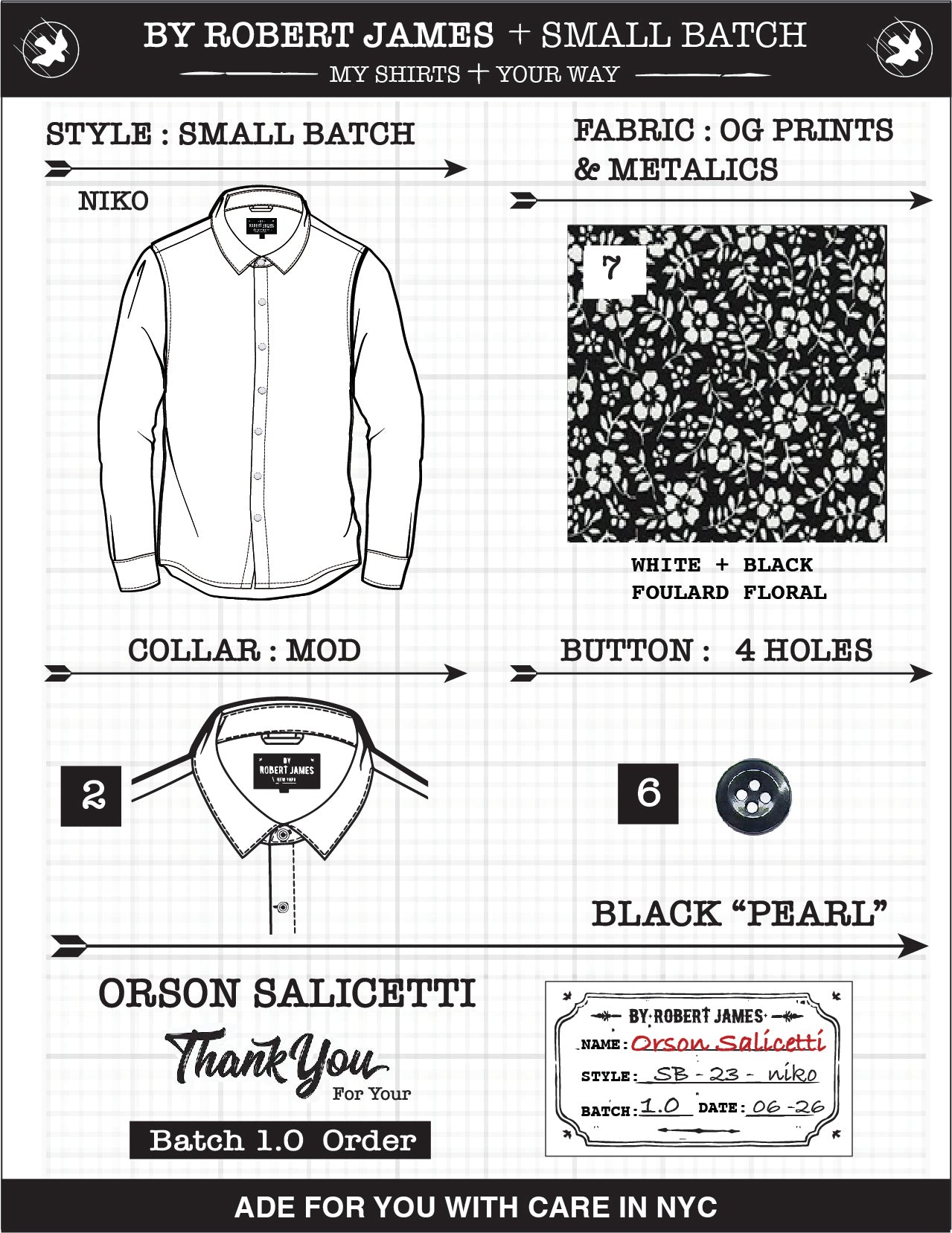 Niko // Japan Micro Floral Print - SMALL BATCH STYLE