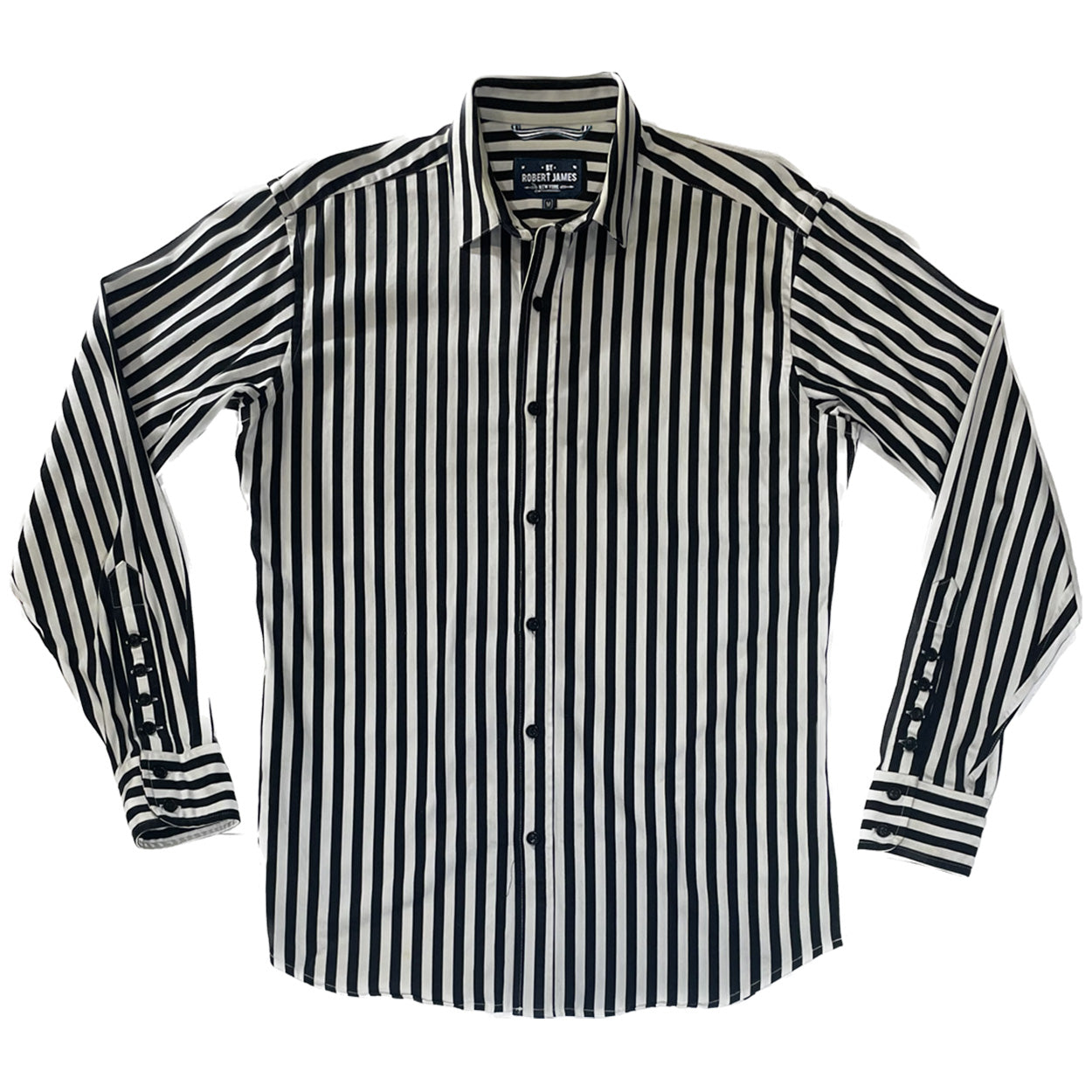 Niko // Black BLACK WHITE WIDE STRIPE - SMALL BATCH STYLE