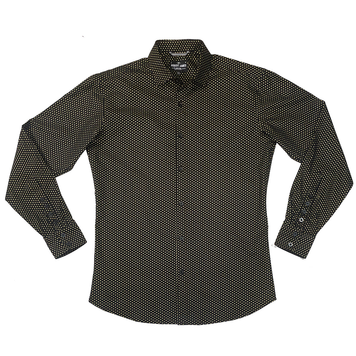 Niko // Micro Dot Metallic e on Black- SMALL BATCH STYLE