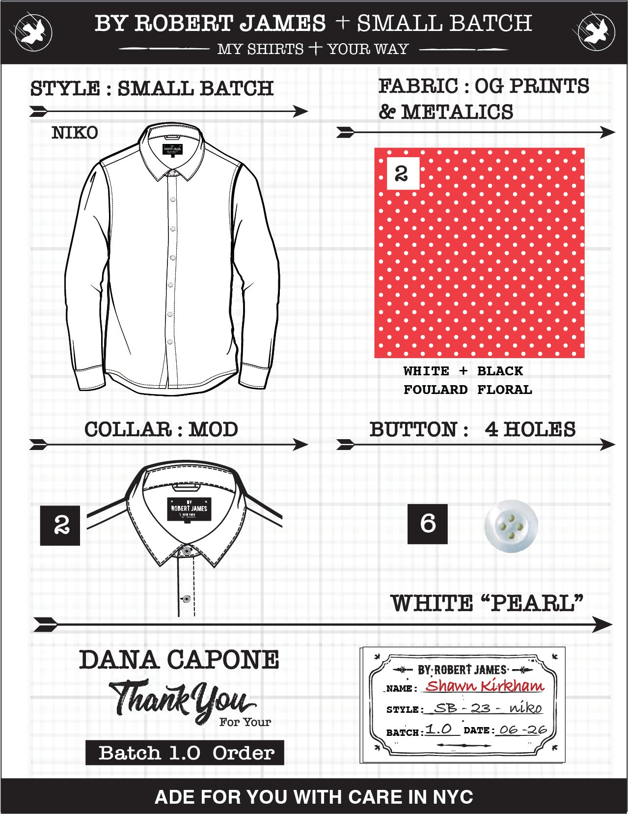 MICHEAL RODER - SMALL BATCH 1 ORDER: NIKO- "OG PRINTS DOTS #2"