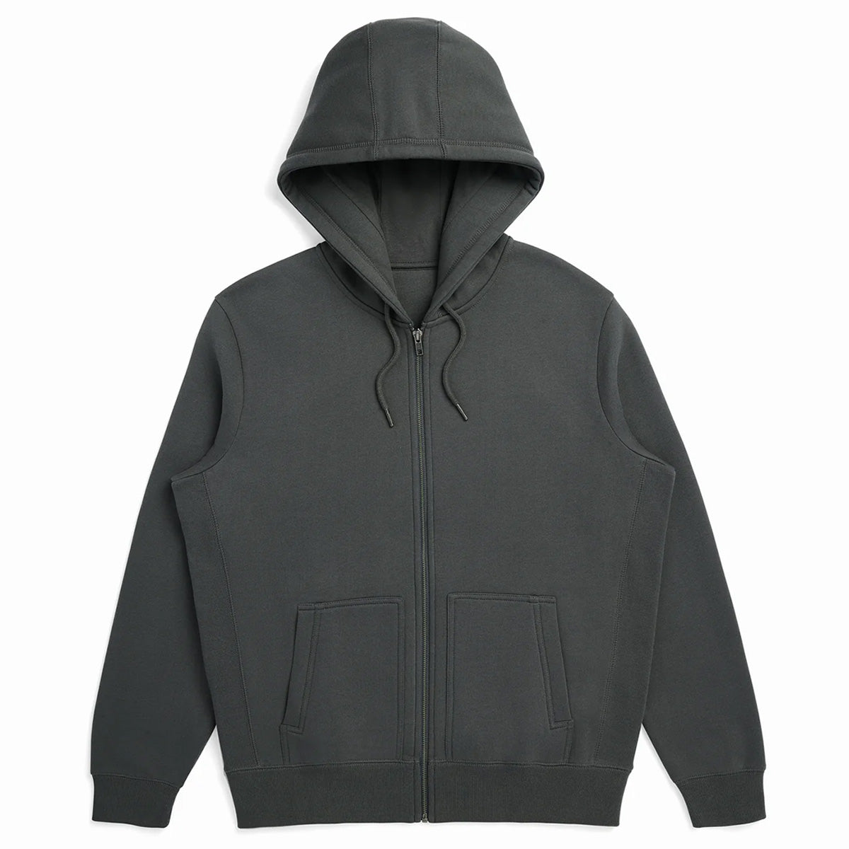 BRJ AVENUE - Organic Pima Hoodie // PLATINUM - Zip Heavyweight Hoodie