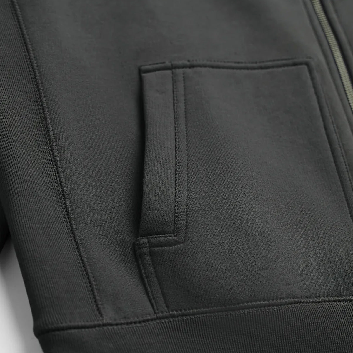 BRJ AVENUE - Organic Pima Hoodie // PLATINUM - Zip Heavyweight Hoodie