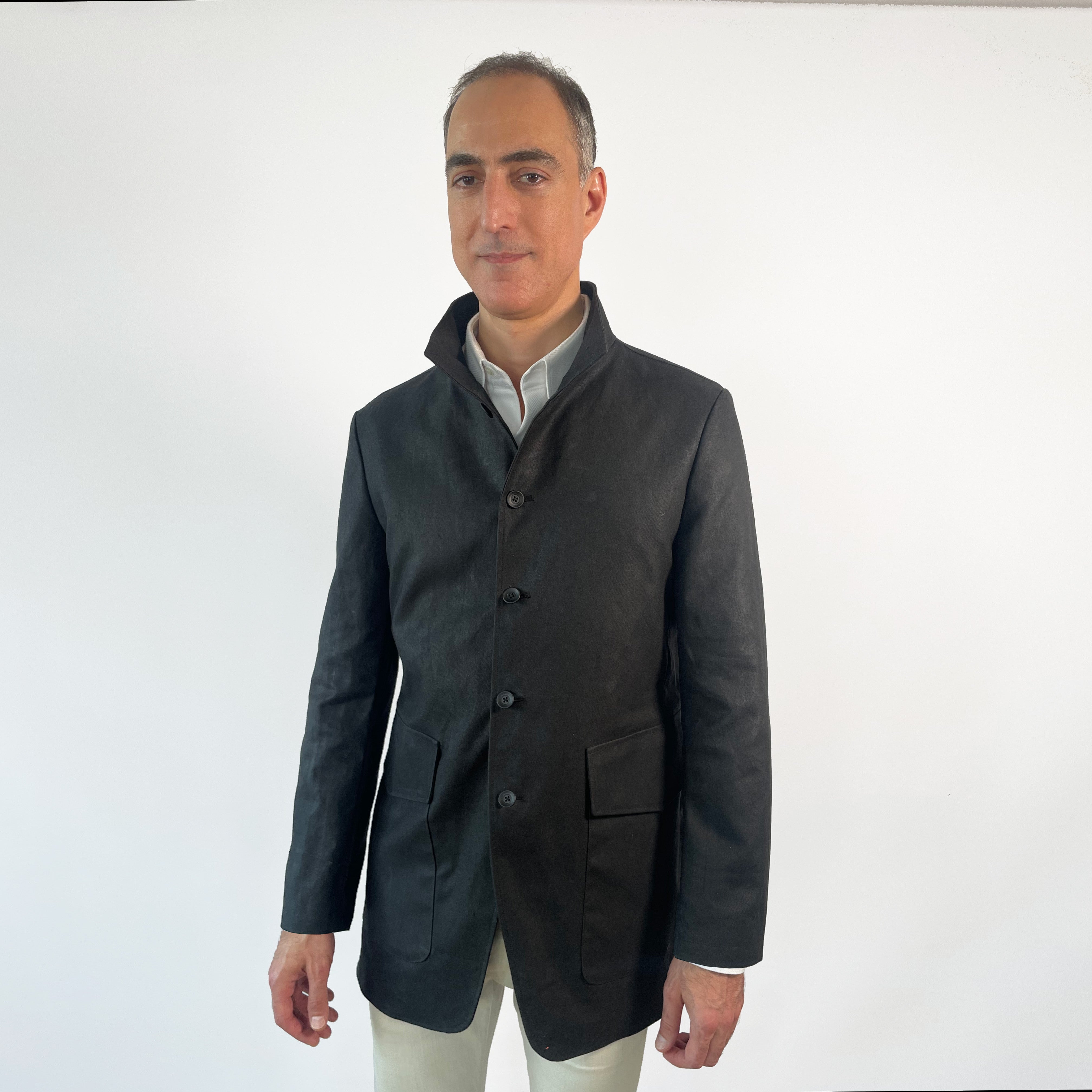 WAX - WATERPROOF CUSTOM CLEAN BACK YORK JACKET - ROBERT VICTOR - CUSTOM MADE + FITTED