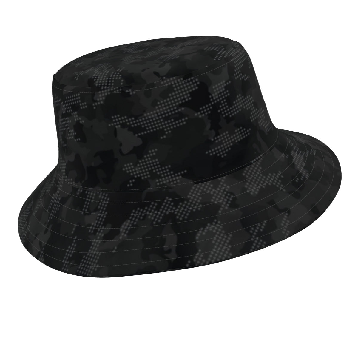 BRJ Stealth Digital Camo - Wide Brim Bucket Hat