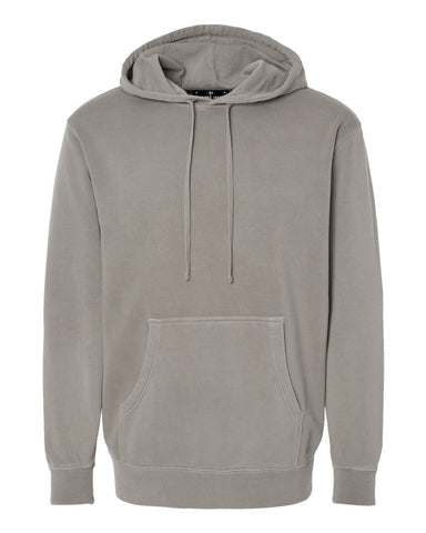 SHOVEL HEAD PIGMENT DYED PULL OVER HOODIE -  CEMENT GREY  Men's Knit T-Shirt By Robert James
