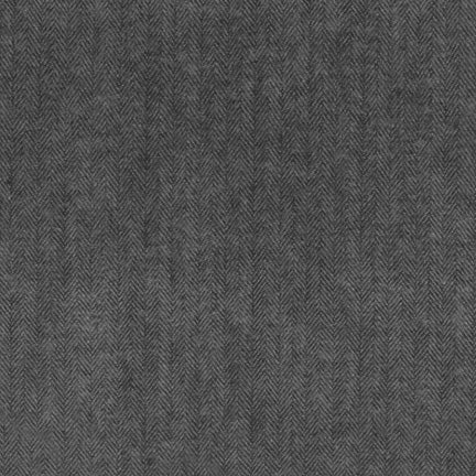 Dylan // Black Coal Herringbone Flannel - SMALL BATCH STYLE