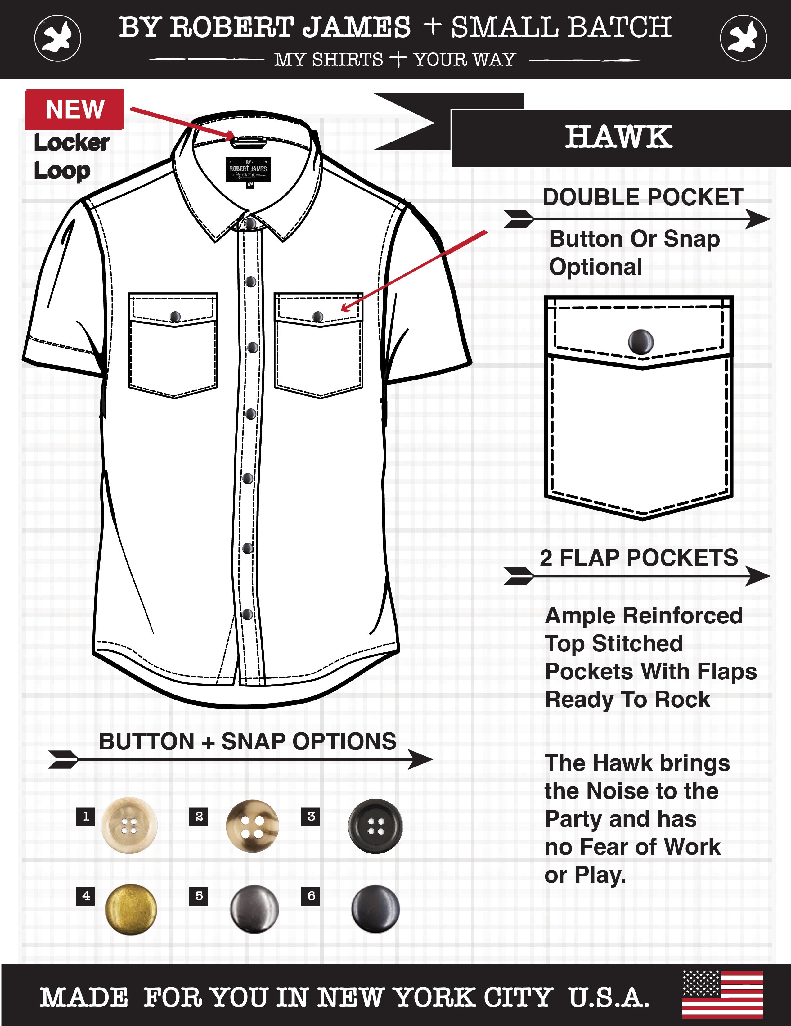 Black Hawk - Axe SS // 4.5Oz Light Weight Black - SMALL BATCH STYLE