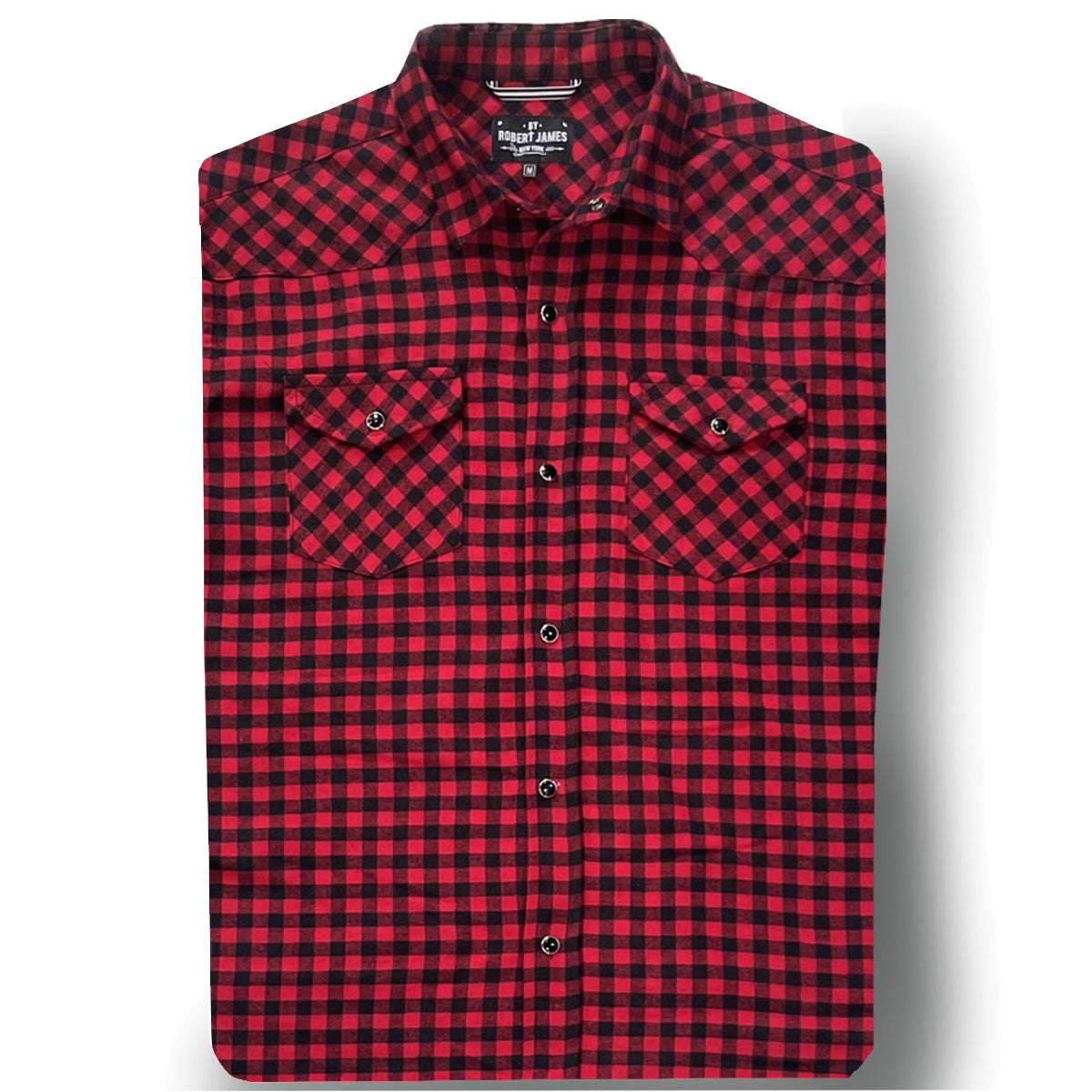 Tommy Gene // RED GINGHAM FLANNEL - IN STOCK - S