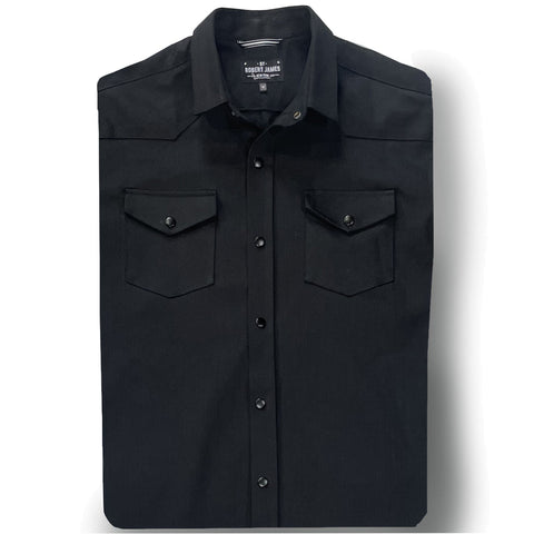 Tommy Gene // 9oz Black Japanese Stretch Denim - SMALL BATCH STYLE