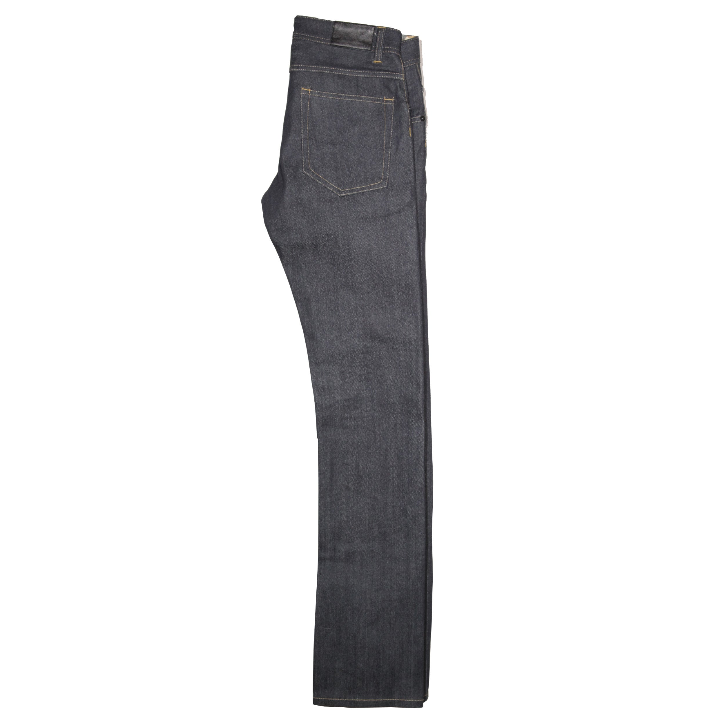 Westen Jean // BLACK INDIGO - Burn Orange Stitch -Men's Denim Jeans By Robert James - IN STOCK 33