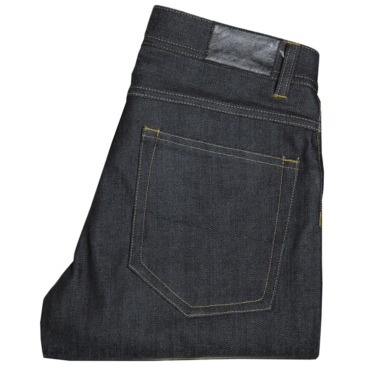Westen Jean // BLACK INDIGO - Burn Orange Stitch -Men's Denim Jeans By Robert James - IN STOCK 33