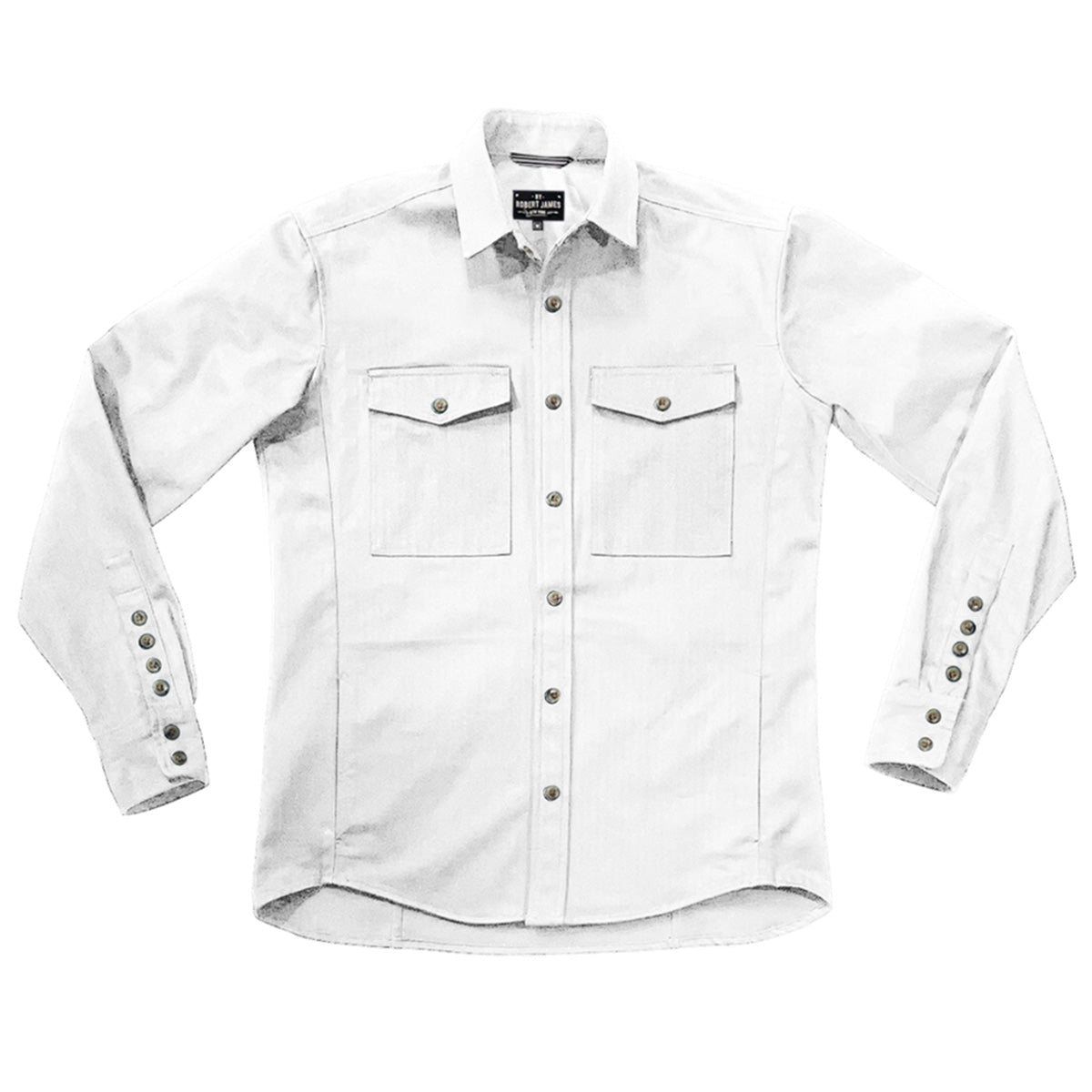 SB LACHINE // CLASSIC - HERRINGBONE SHIRT JACKET - Yoke No Pockets - 6 SMALL BATCH COLORS