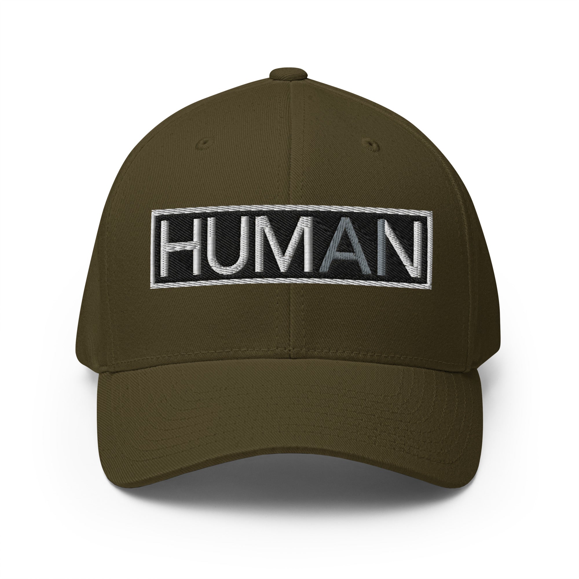 HUMAN AI / Resist Takeover- Fitted Structured Twill Cap