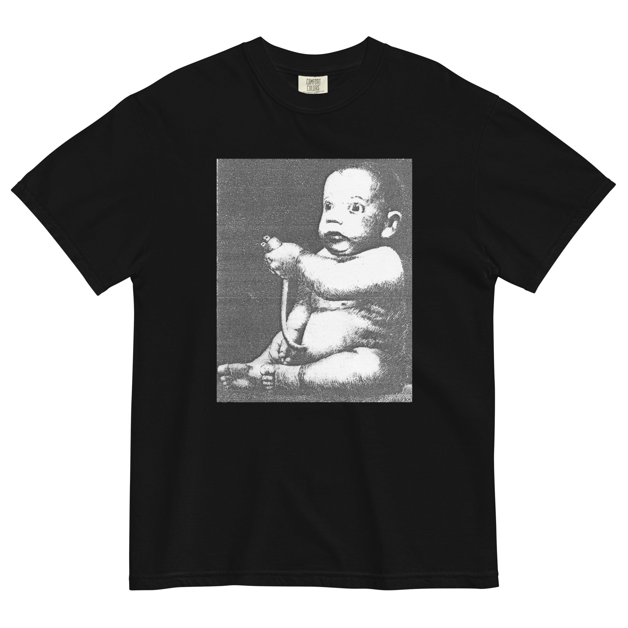 PLUG IN // Garment-Dyed Heavyweight Graphic Tee