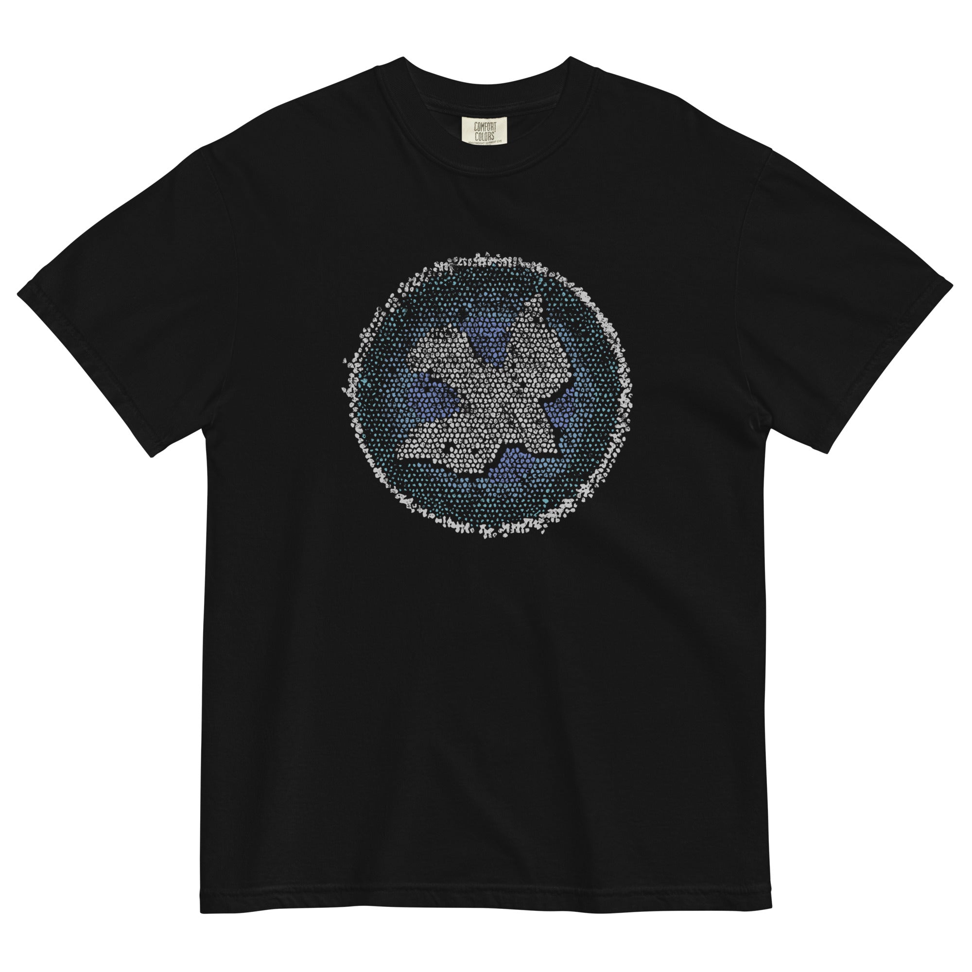 Blue Flame Dove Mosaic - Garment-Dyed Heavyweight Tee