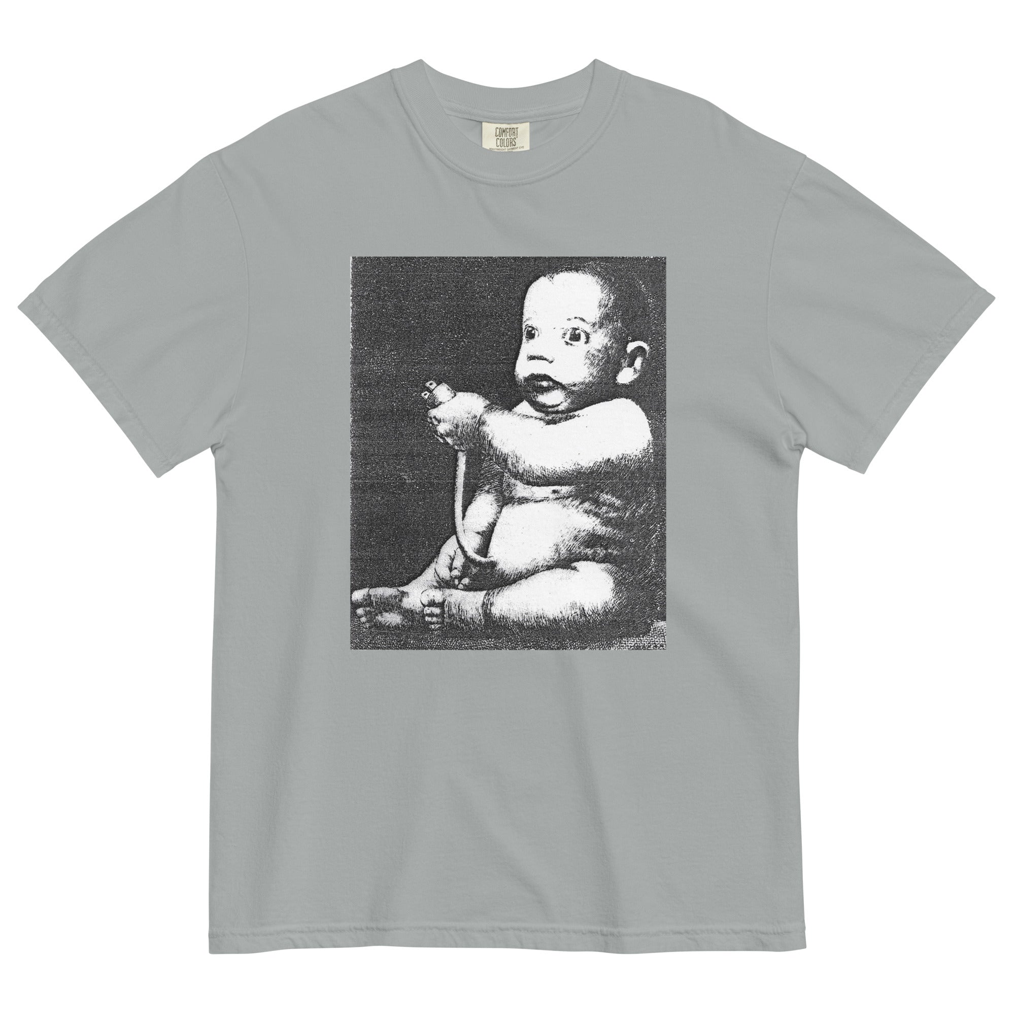 PLUG IN // Garment-Dyed Heavyweight Graphic Tee