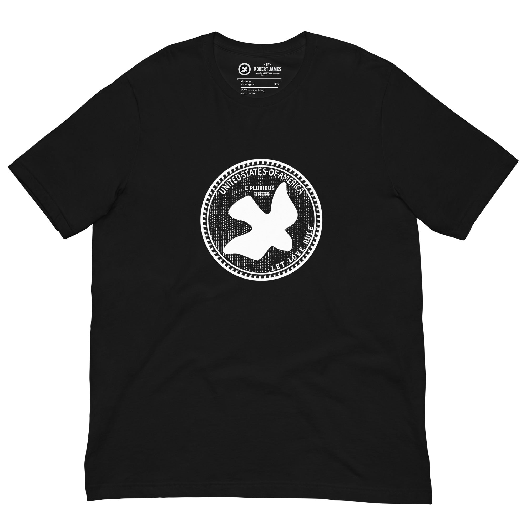 DOVE NICKEL- Let Love Rule. -Light Weight Tee