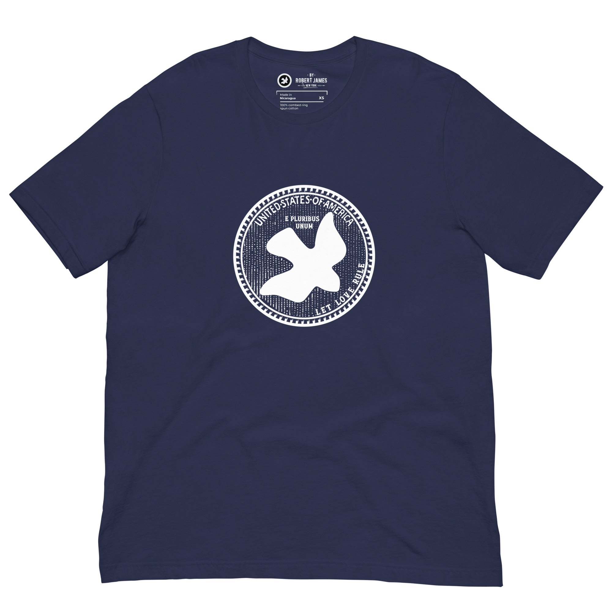 DOVE NICKEL- Let Love Rule. -Light Weight Tee