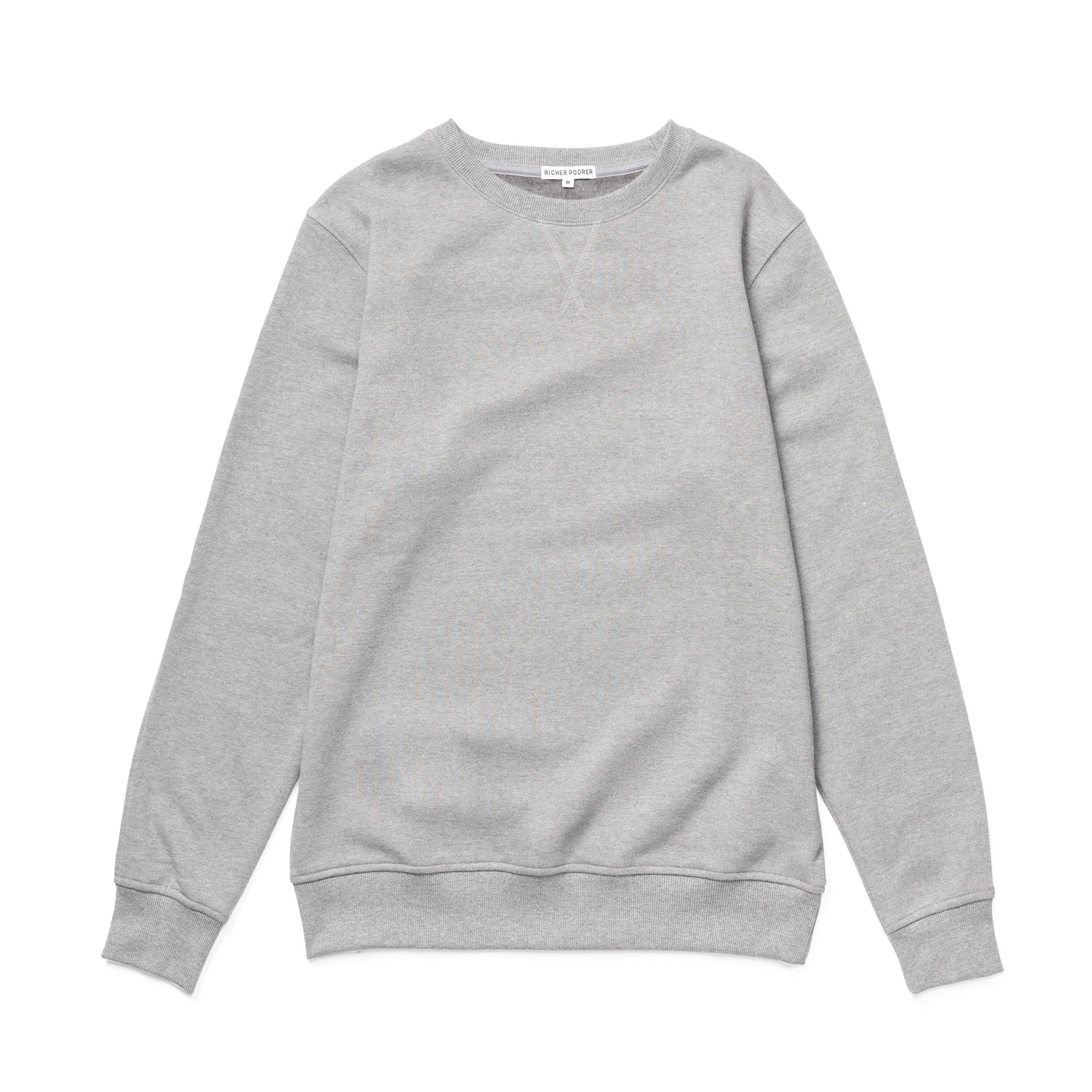 NEW YORKER ENZYME WASHED - OVERSIZED Men's Crew Sweatshirt - Light Heather Gray