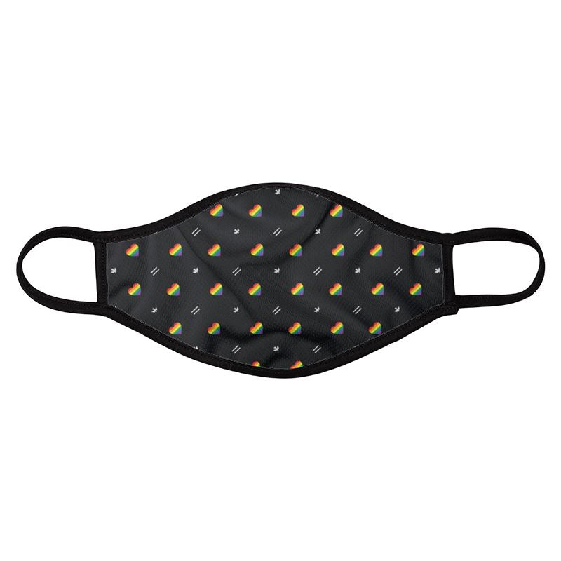 I HEART LGBT 4 PACK FACE MASKS