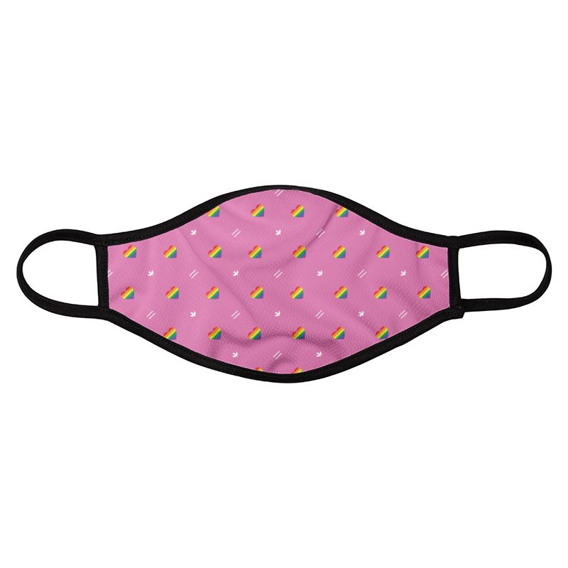 I HEART LGBT 4 PACK FACE MASKS