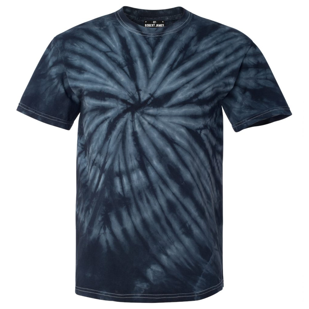 NAVY CYCLONE TIE DIE / Men's Knit T-Shirt By Robert James