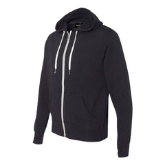 BRJ BROADWAY // BLACK   Full Zip Hoodie -  French Terry  Men's Knit By Robert James