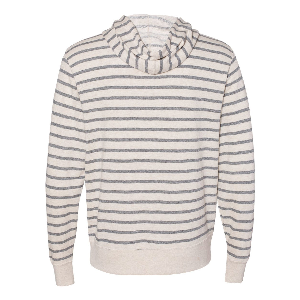BRJ BROADWAY // CHARCOAL STRIPE French Terry Full Zip Hoodie Men's Knit By Robert James