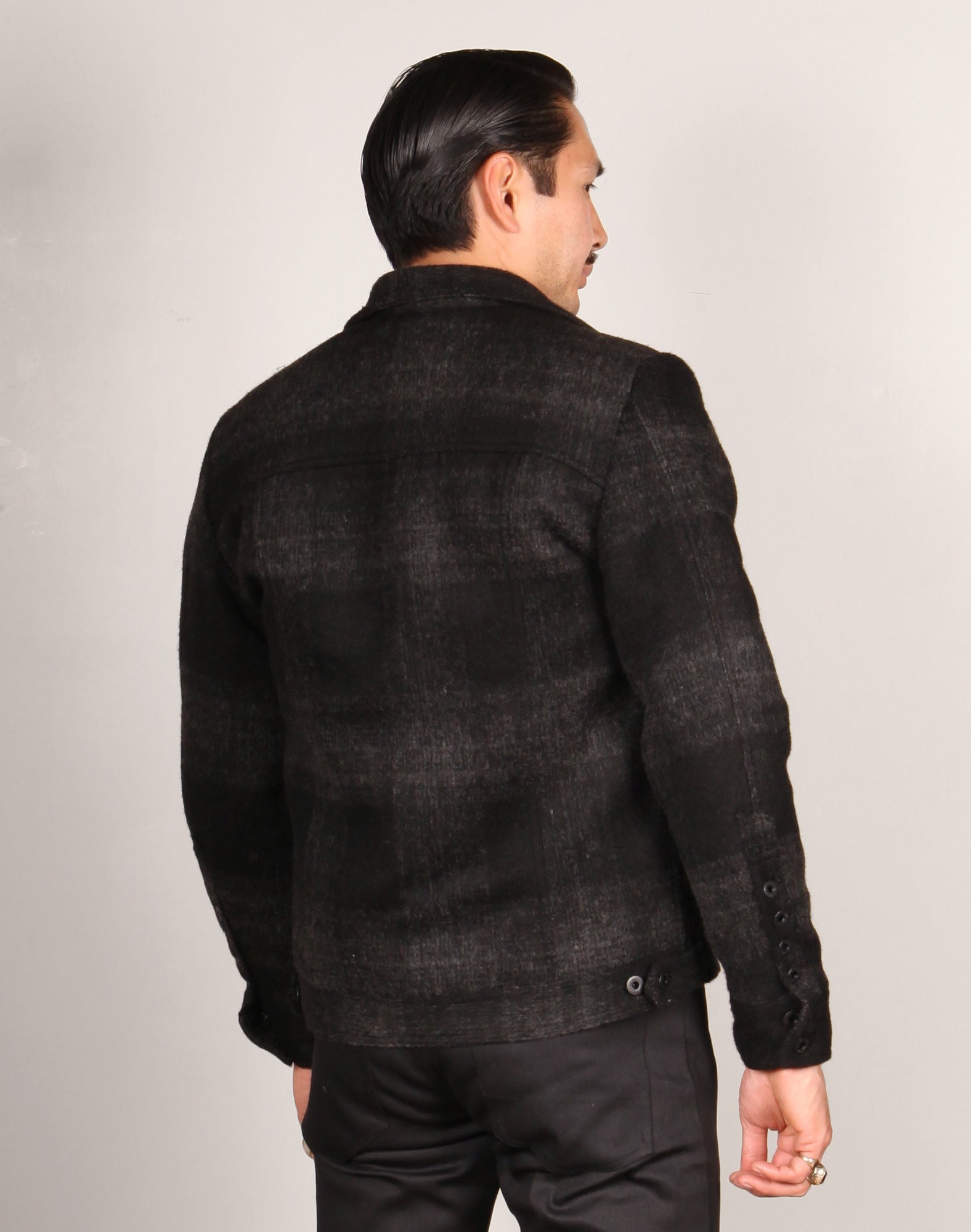GRAND WORK JACKET // CHARCOAL PLAID Men's Jacket By Robert James