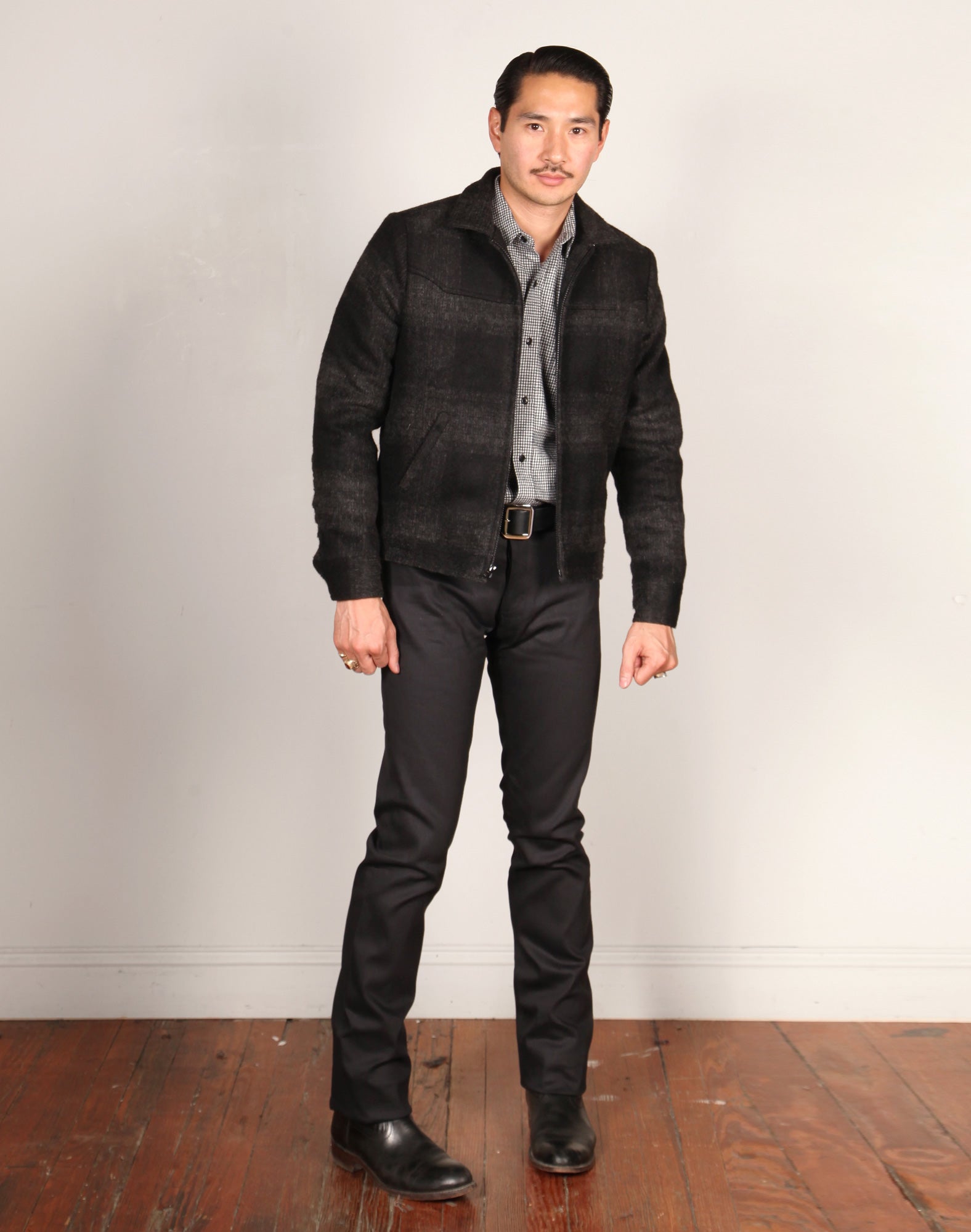 GRAND WORK JACKET // CHARCOAL PLAID Men's Jacket By Robert James